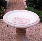 sm land arch - birdbath